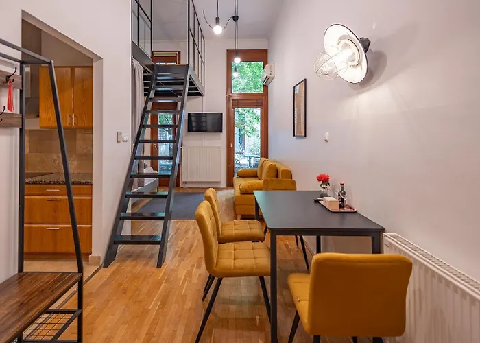 公寓 Mooki Loft&garden In Sohobudapest *